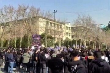 معاون فرهنگی دانشگاه تهران: در تجمعات روز گذشته سنگ و شیشه بطری پرتاب شد/ احتمال حضور افراد بیرون از دانشگاه در تجمع روز گذشته را رد نمیکنم