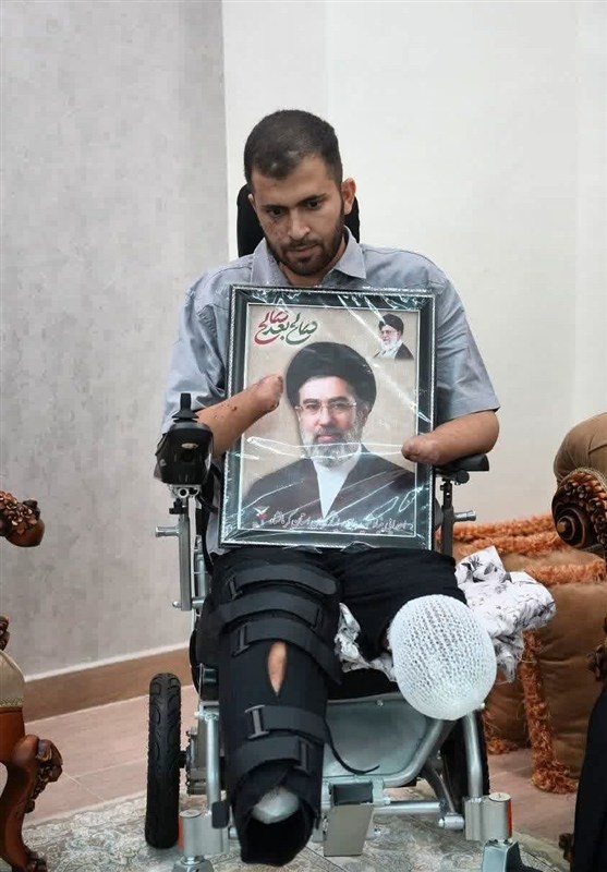 حسین محمدی قهرمانی که با قطع دو دست و دو پا لرزه بر تن استکبار انداخت اخبار استان کرمانشاه ,