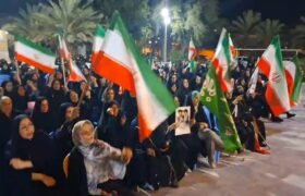 راهپیمایی و اجتماع شبانه مردم آبدان