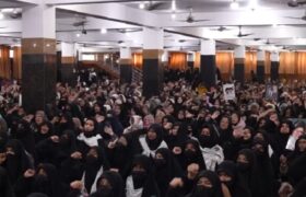 زنان لاهوری در عزای چهلم رهبر شهید انقلاب؛ همبستگی با جبهه مقاومت