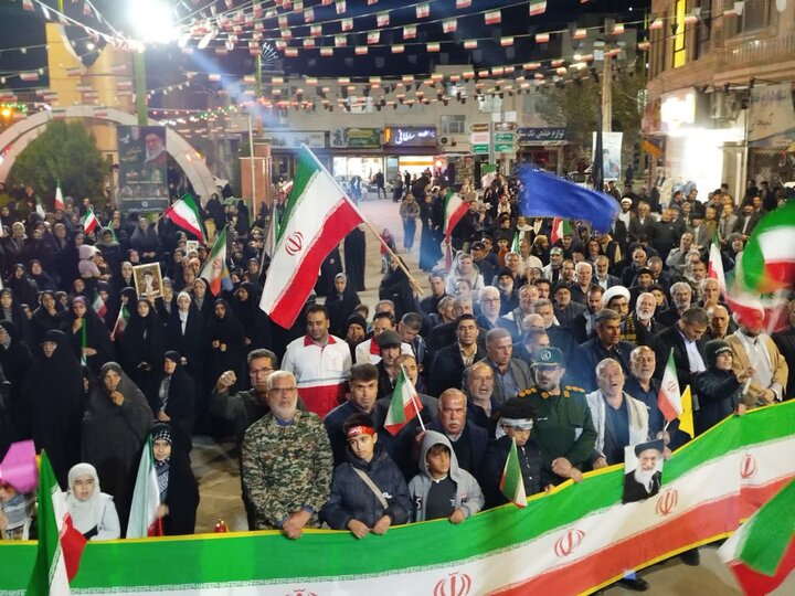 طنیننوای الله اکبر و حیدر حیدر کمیجانیها در حمایت از رهبر انقلاب