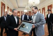 اهدای تابلوی ورزش کهن ایران به فرمانده ارتش پاکستان