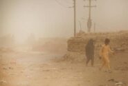 سرعت طوفان گردوخاک سیستان از مرز 100 کیلومتر بر ساعت گذشت