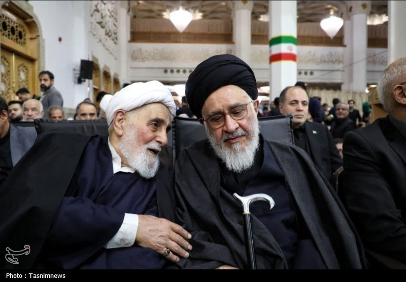 سنگ تمام مردم قم در مراسم باشکوه اربعین شهیدان لاریجانی+ تصاویر قم , شهید علی لاریجانی , حضرت معصومه (س) ,