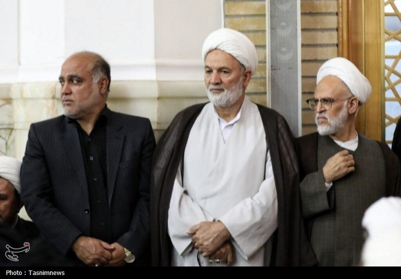 سنگ تمام مردم قم در مراسم باشکوه اربعین شهیدان لاریجانی+ تصاویر قم , شهید علی لاریجانی , حضرت معصومه (س) ,