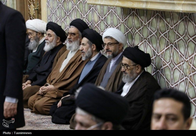 سنگ تمام مردم قم در مراسم باشکوه اربعین شهیدان لاریجانی+ تصاویر قم , شهید علی لاریجانی , حضرت معصومه (س) ,