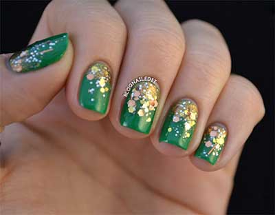 احی ناخن،طراحی ناخن با اکلیل مدل های طراحی ناخن