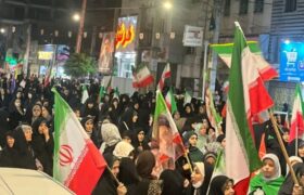 مشکیندشت صحنه حضور پرشور مردم در هفتادوهشتمین شب بعثت ایستادگی