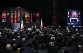آخرین شب عزاداری در جوار محل شهادت قائد شهید انقلاب اسلامی برگزار شد