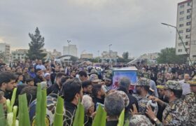 آیین وداع و تشییع دو شهید نیروی پدافند هوایی ارتش برگزار شد