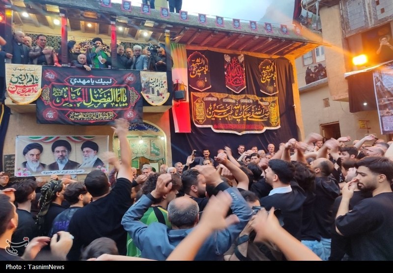 دل مه تا پرچم عشق؛ روایت علمبندان در شهر پلکانی ماسوله اخبار استان گیلان , ماه محرم , حسینیه تسنیم ,