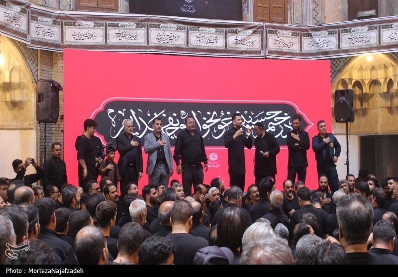 عزاداری سنتی کاشانیها روز تاسوعا در تیمچه امینالدوله+تصاویر اخبار کاشان , کاشان , تاسوعا ,
