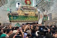 پیکر آیتالله العظمی محمد اسحاق فیاض در کاظمین و کربلا تشییع شد