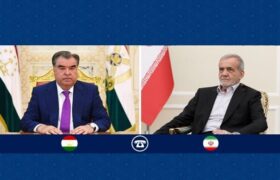 گفتگوی تلفنی روسای جمهور ایران و تاجیکستان