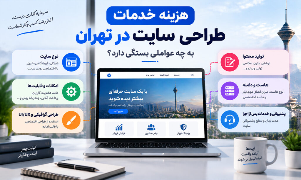 خدمات طراحی سایت در تهران؛ راهکاری برای رشد کسبوکار در بازار رقابتی خدمات طراحی سایت در تهران