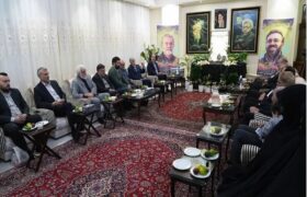 دیدار جمعی از نمایندگان ادوار مجلس با خانواده شهید لاریجانی