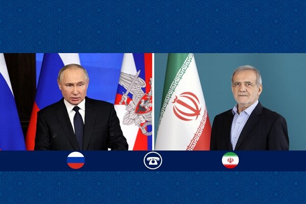 گفتگوی تلفنی پزشکیان و پوتین؛ تأکید بر تداوم همکاریهای ایران و روسیه